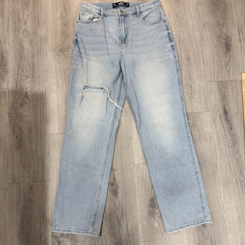 Hollister Jeans‎ Womens 9R W29 L31 Blue Ultra High Rise Vintage Straight